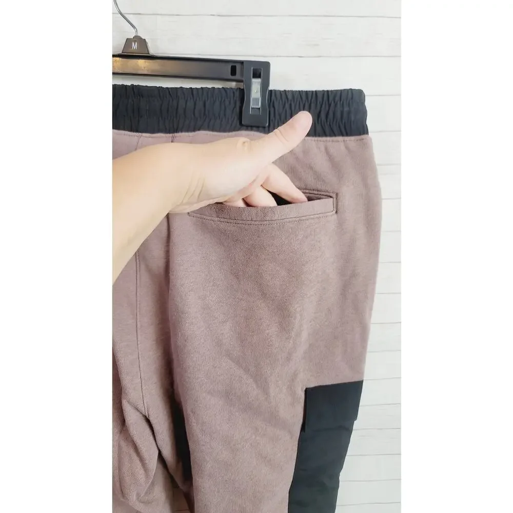 THE NORTH FACE CARGO COORDINATING JOGGER IN DEEP TAUPE/NF BLACK, SZ MEDIUM